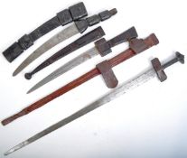 COLLECTION OF X3 AFRICAN TRIBAL SWORDS