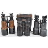 COLLECTION OF WWI FIRST WORLD WAR PERIOD BINOCULARS