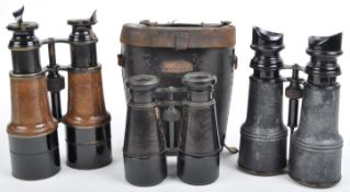 COLLECTION OF WWI FIRST WORLD WAR PERIOD BINOCULARS