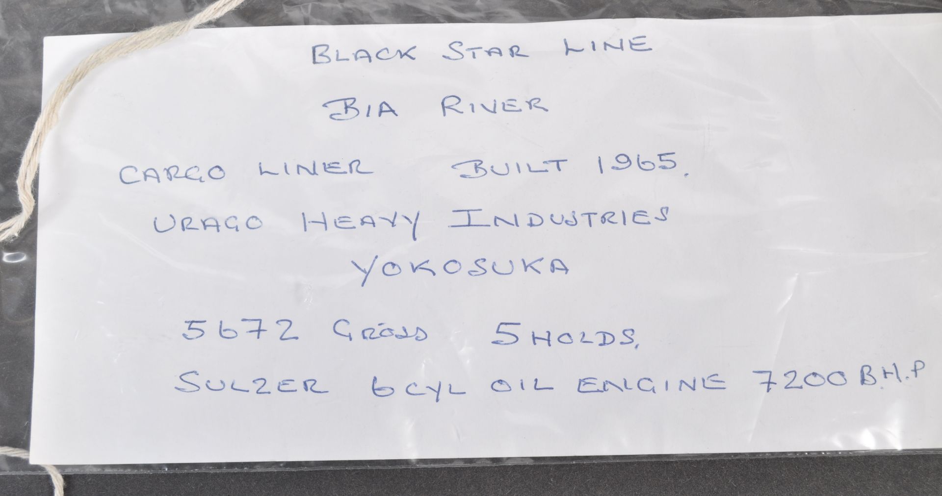 BLACK STAR LINE SHIPPING - ' BIA RIVER ' CARGO SHIP BELL - Bild 8 aus 8