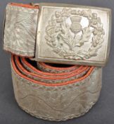 19TH CENTURY VICTORIAN SCOTTISH DRESS UNIFORM BELT