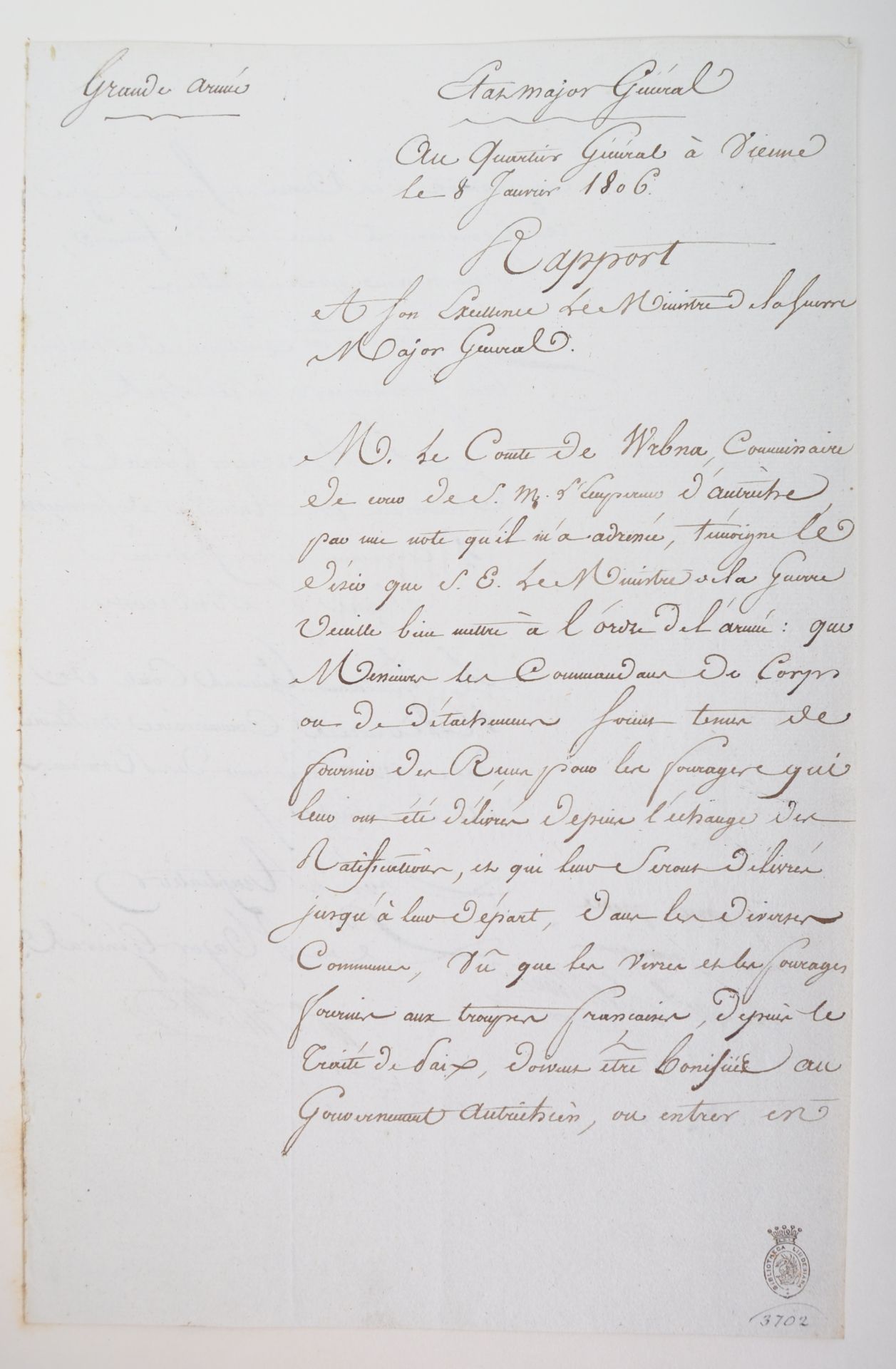 NAPOLEONIC WARS - EXCEPTIONAL COLLECTION OF LETTERS - Image 59 of 216