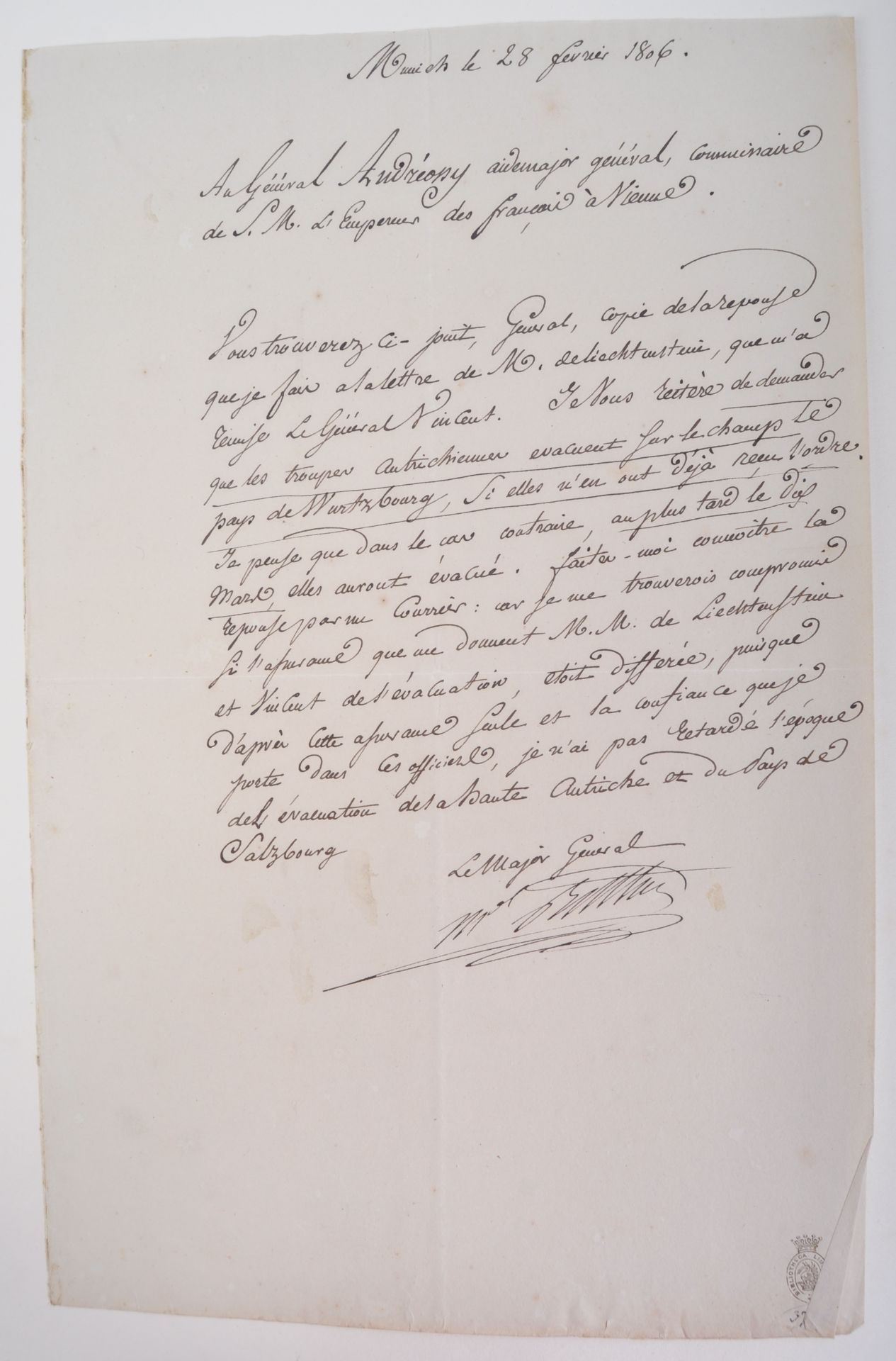 NAPOLEONIC WARS - EXCEPTIONAL COLLECTION OF LETTERS - Image 65 of 216
