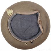 POST-WWII 1949 BRITISH ARMY UNIFORM BERET & CAP BADGE