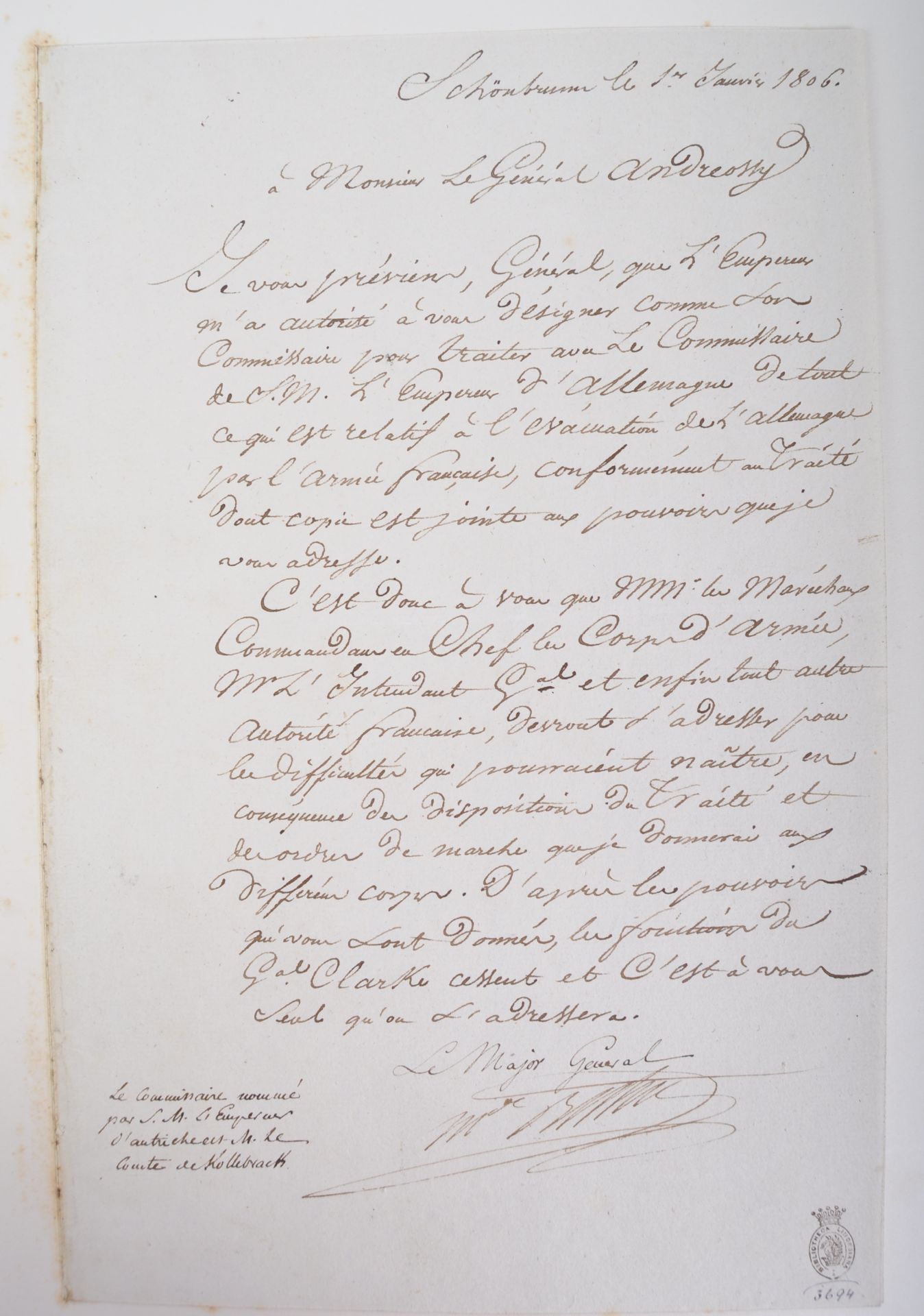 NAPOLEONIC WARS - EXCEPTIONAL COLLECTION OF LETTERS - Image 130 of 216