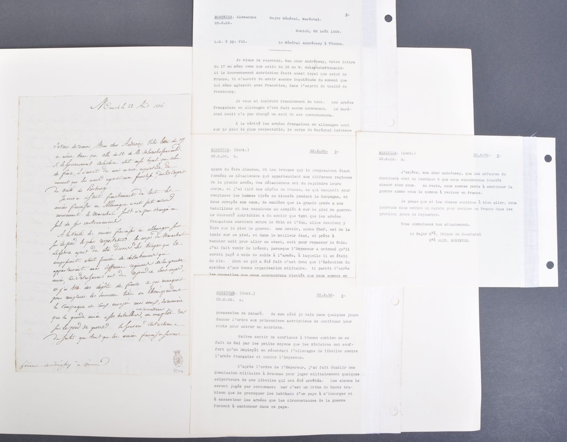 NAPOLEONIC WARS - EXCEPTIONAL COLLECTION OF LETTERS - Image 188 of 216