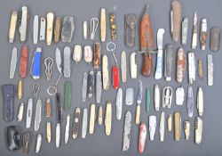 LARGE COLLECTION OF ASSORTED PENKNIVES & SIMILAR ITEMS