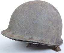 WWII SECOND WORLD WAR US ARMY STEEL M1 HELMET