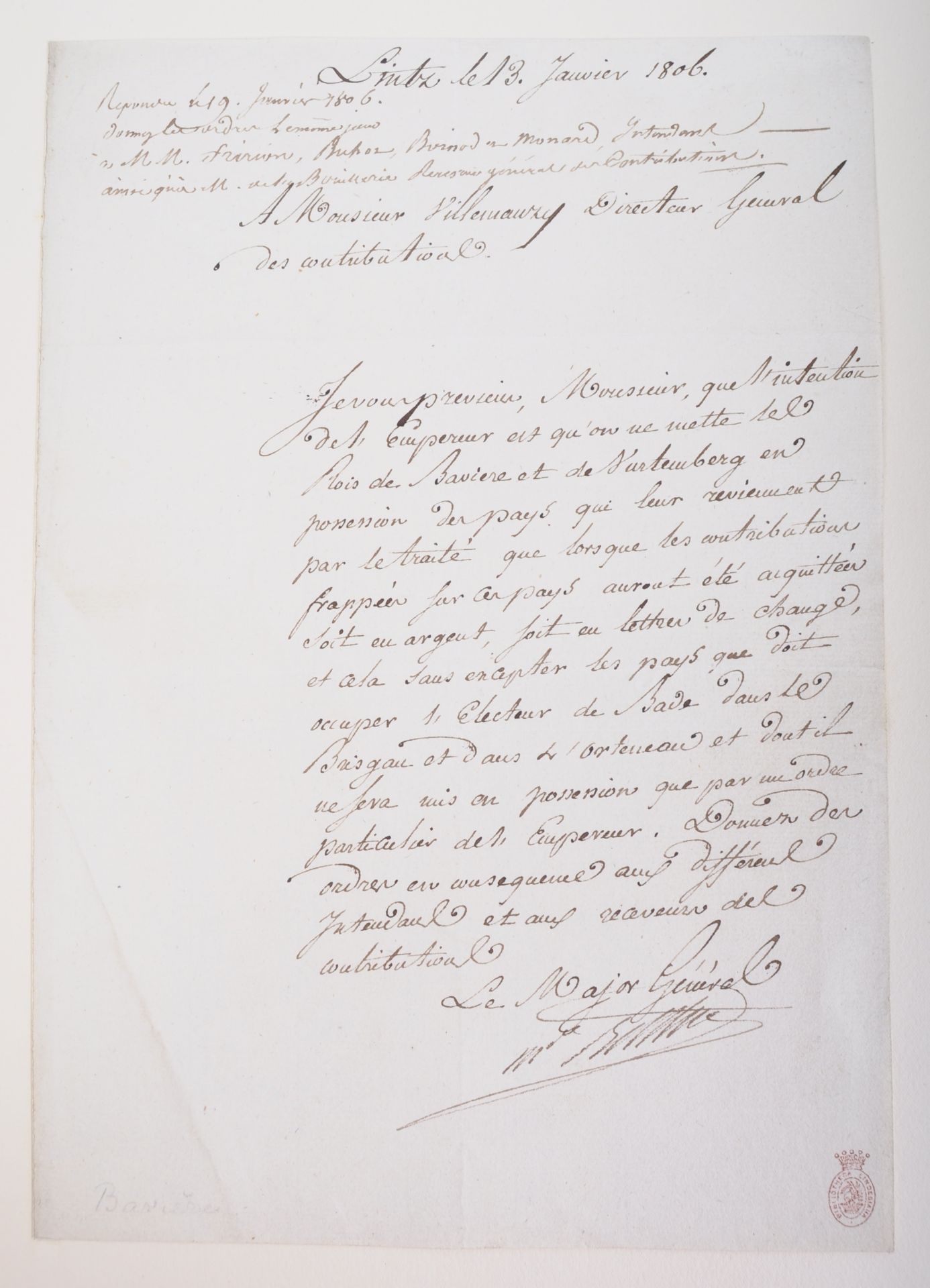 NAPOLEONIC WARS - EXCEPTIONAL COLLECTION OF LETTERS - Image 98 of 216