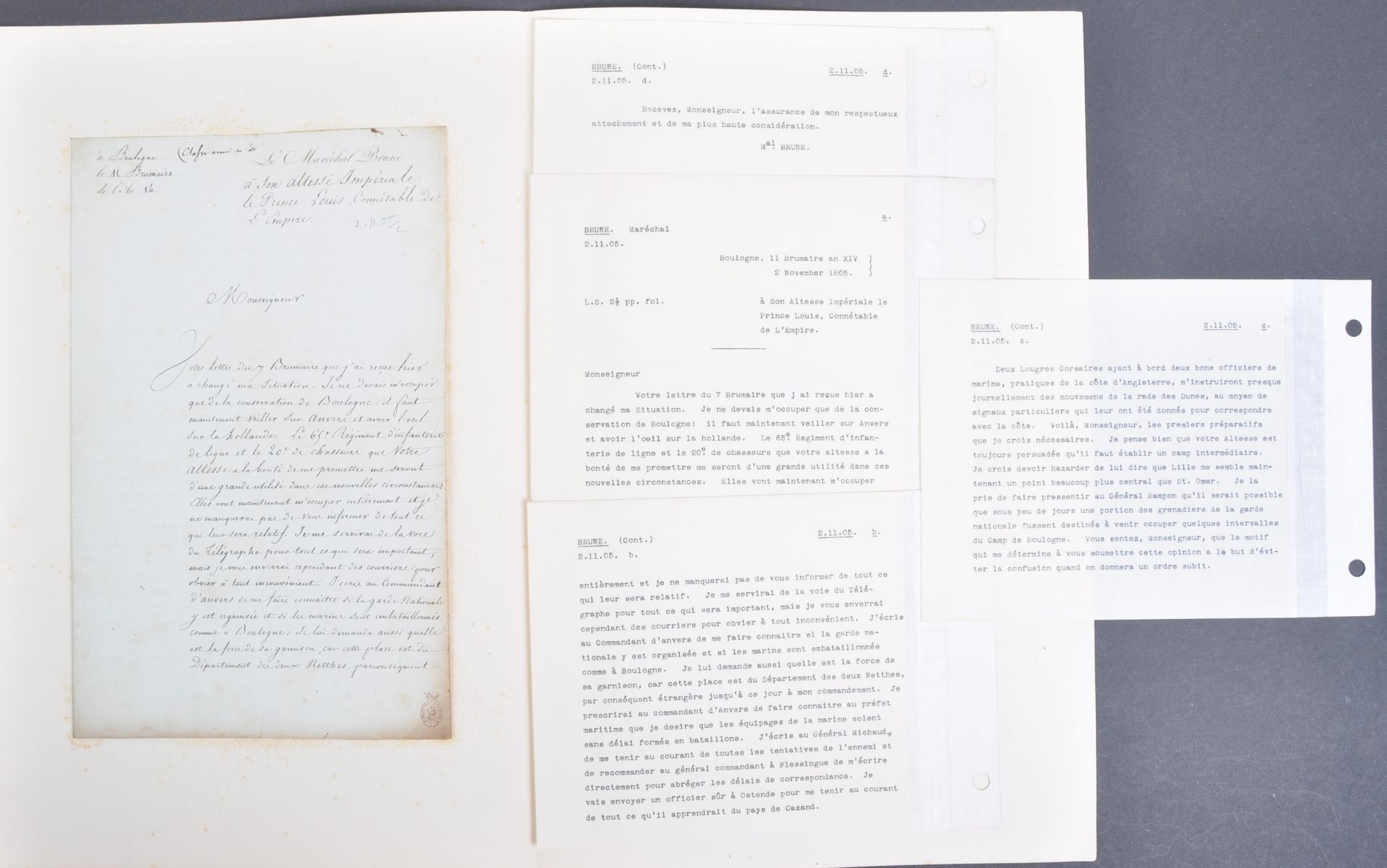 NAPOLEONIC WARS - EXCEPTIONAL COLLECTION OF LETTERS - Image 143 of 216