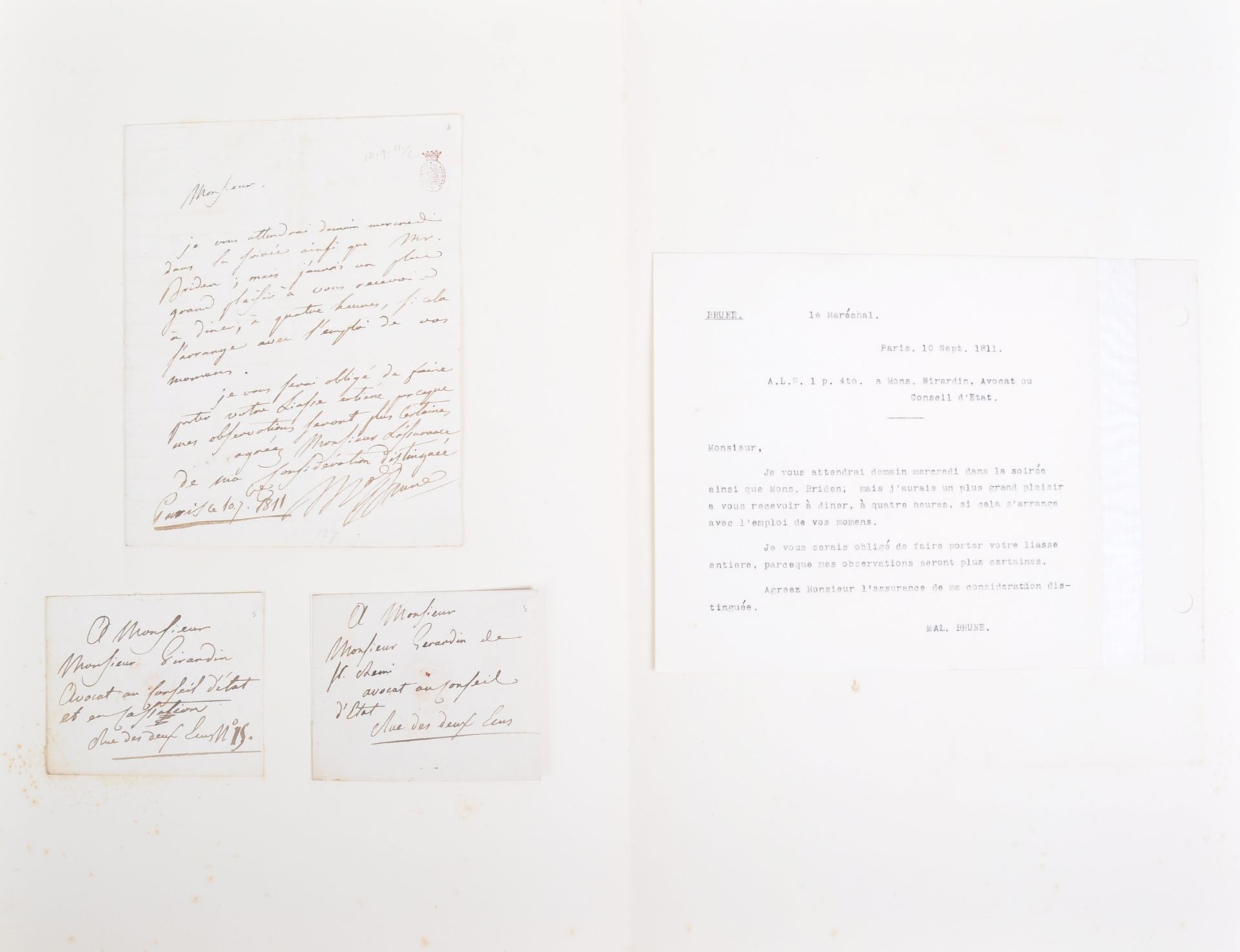 NAPOLEONIC WARS - EXCEPTIONAL COLLECTION OF LETTERS - Image 137 of 216