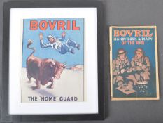 TWO WWI & WWII RELATED ' BOVIL ' ADVERTISING ITEMS