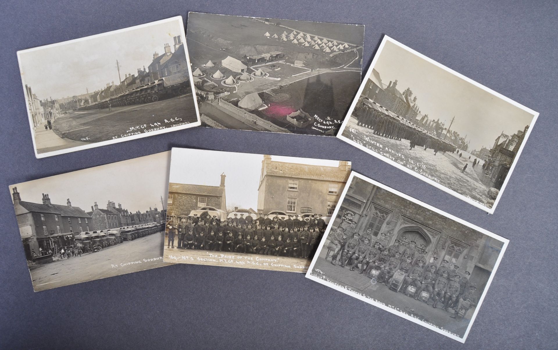 WWI LOCAL INTEREST REAL PHOTOGRAPH POSTCARDS CHIPPING SODBURY