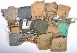 LARGE COLLECTION OF SECOND WORLD WAR MILITARY HAVERSACKS