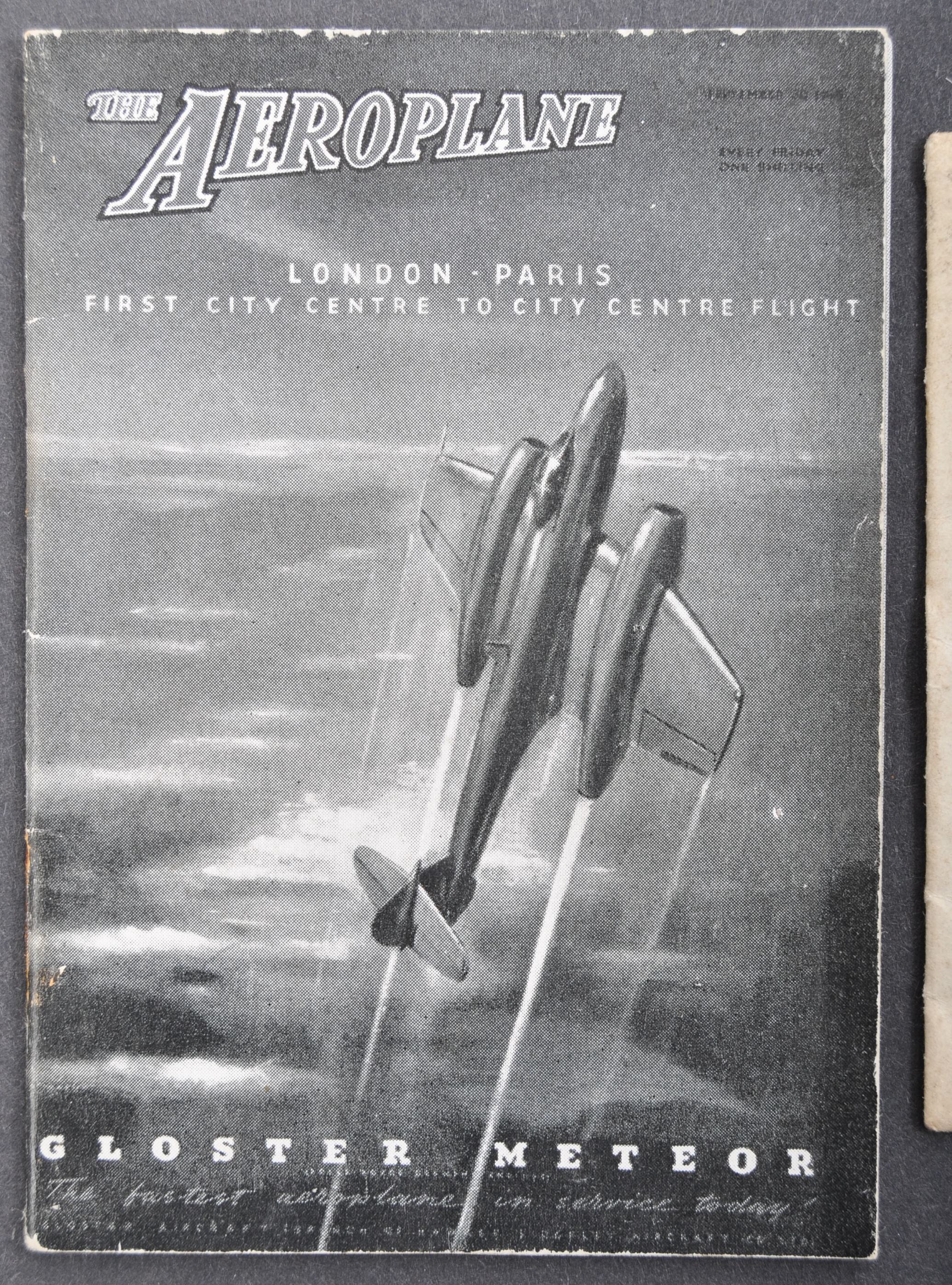 SEPTEMBER 30TH 1948 FIRST FLIGHT BETWEEN LONDON & PARIS SOUVENIR - Image 2 of 7