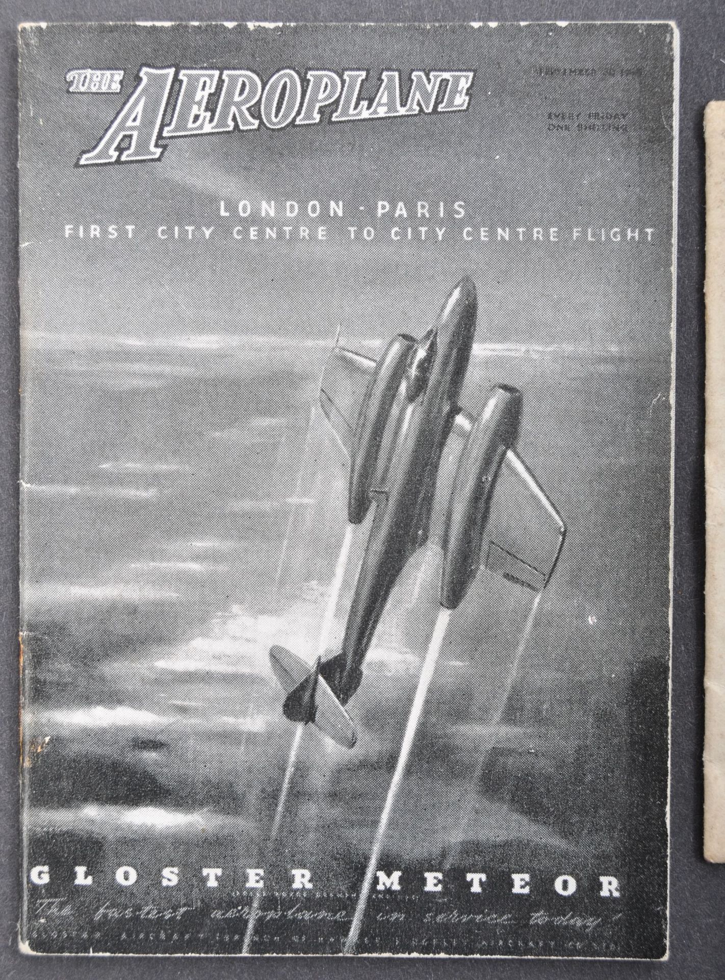 SEPTEMBER 30TH 1948 FIRST FLIGHT BETWEEN LONDON & PARIS SOUVENIR - Bild 2 aus 7