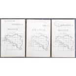 COLLECTION OF THREE WWI FIRST WORLD WAR MAPS OF FRANCE & BELGIUM