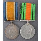 WWI BRITISH WAR MEDAL AND WWII DEFENCE MEDAL