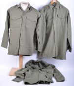 COLLECTION OF X3 WWII SECOND WORLD WAR ERA ARMY SHIRTS