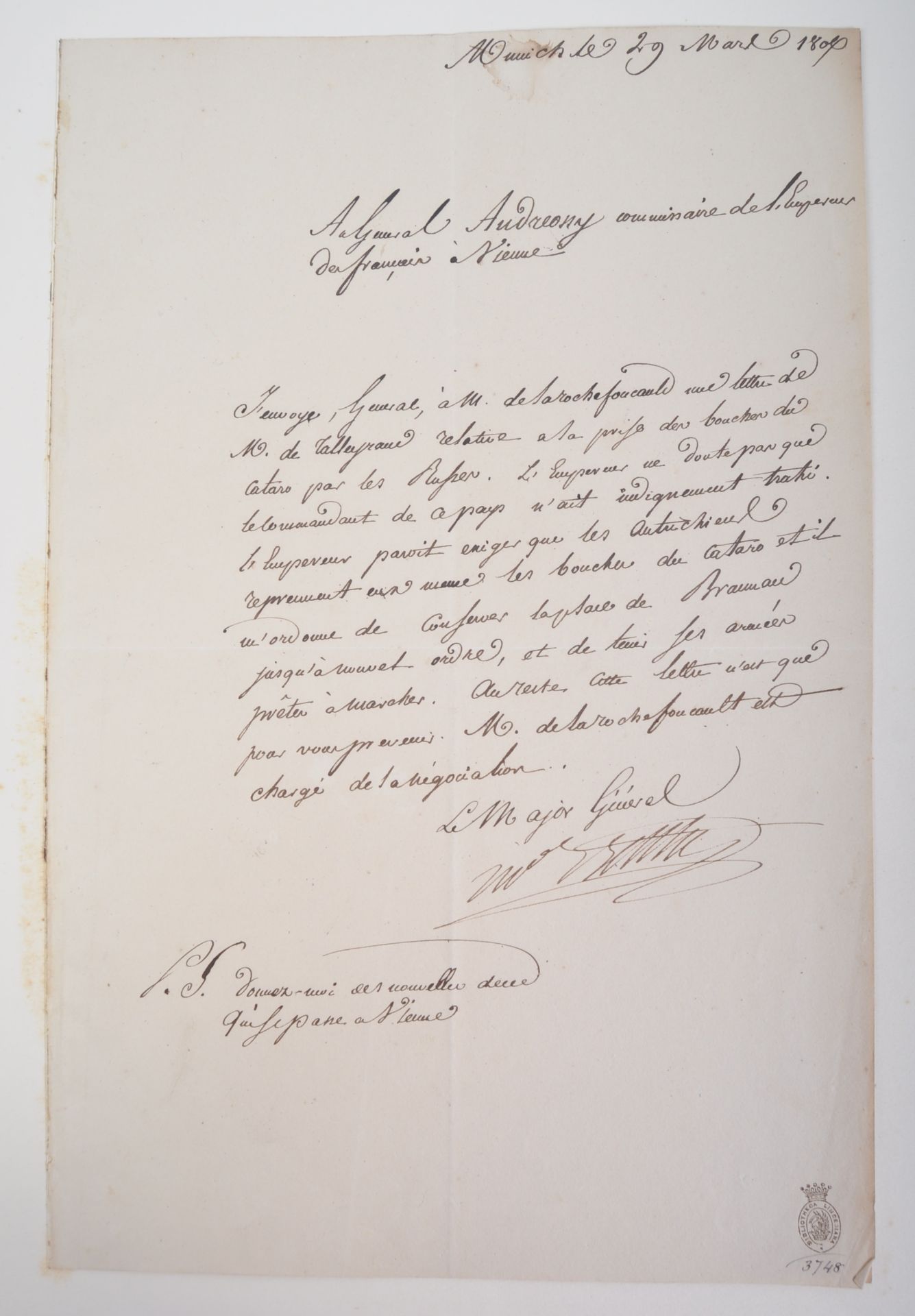 NAPOLEONIC WARS - EXCEPTIONAL COLLECTION OF LETTERS - Image 119 of 216