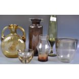 COLLECTION OF ASSORTED STUDIO ART GLASS VASES