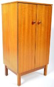 MID CENTURY TEAK WOOD RECORD CABINET / STORAGE UNIT