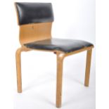 SAUDER DESIGN BENT OAK PLY 1960'S SIDE CHAIR