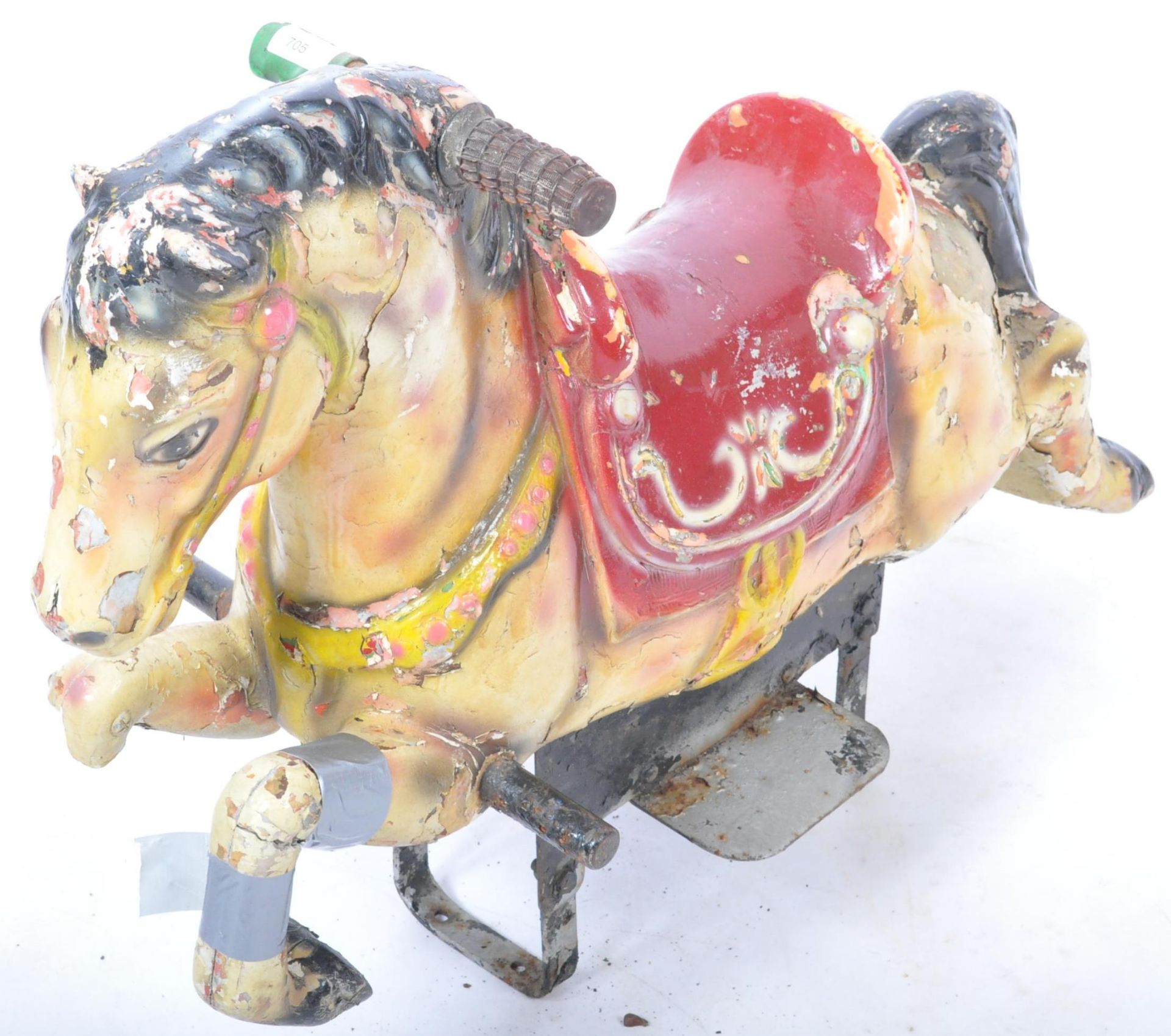 RETRO VINTAGE CAROUSEL FAIRGROUND RIDE HORSE