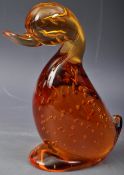 WHITEFRIARS 1960'S STUDIO ART GLASS DILLY DUCK IN