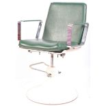 MID CENTURY INDUSTRIAL / MEDICAL ADJUSTABLE ARMCHAIR