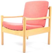 LUCIAN ERCOLANI - ERCOL - BEECH AND ELM EASY LOW ARMCHAIR