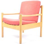 LUCIAN ERCOLANI - ERCOL - BEECH AND ELM EASY LOW ARMCHAIR