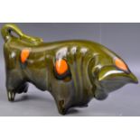 COLIN MELBOURNE - TRENTHAM POTTERY - MID CENTURY CERAMIC BULL