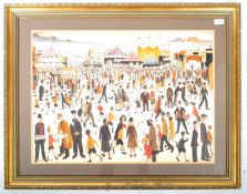 MANNER OF LOWRY OIL PAINTING BY P SWALES