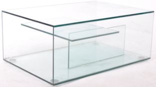 HIGH END BRITISH DESIGN GLASS COFFEE TABLE