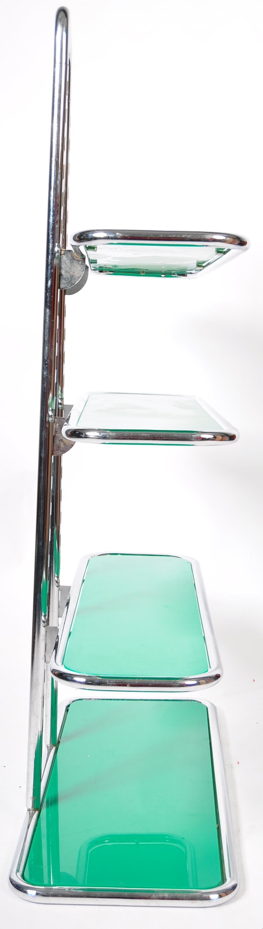 20TH CENTURY ART DECO CHROME SHOP DISPLAY STAND / SHELVING UNIT - Image 4 of 5