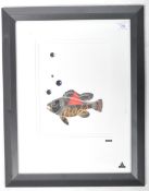 MARTIN ALLEN CAN ART BASS FISH WALL ART SCULPTURE