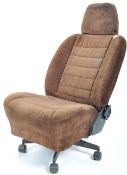 RETRO OFFICE CHAIR CONSTRUCTED FROM A CLASSIC CAR SEAT