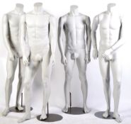 FOUR CONTEMPORARY POINT OF SALE SHOP DISPLAY MANNEQUINS