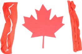 LARGE AND IMPRESSIVE VINTAGE CANADIAN NATIONAL FLAG