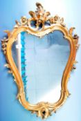 ANTIQUE STYLE ROCOCO INFLUENCE WALL MIRROR