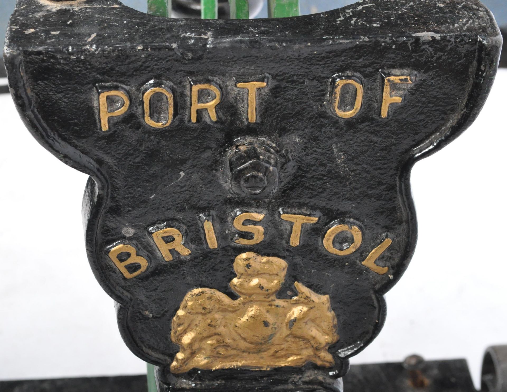 BRISTOL PORT HEAVY CAST IRON CUSTOMS & EXCISE WEIGHING SCALES - Image 5 of 6