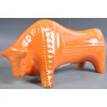 BELIEVED ALDO LONDI FOR BITOSSI ORANGE CERAMIC BULL