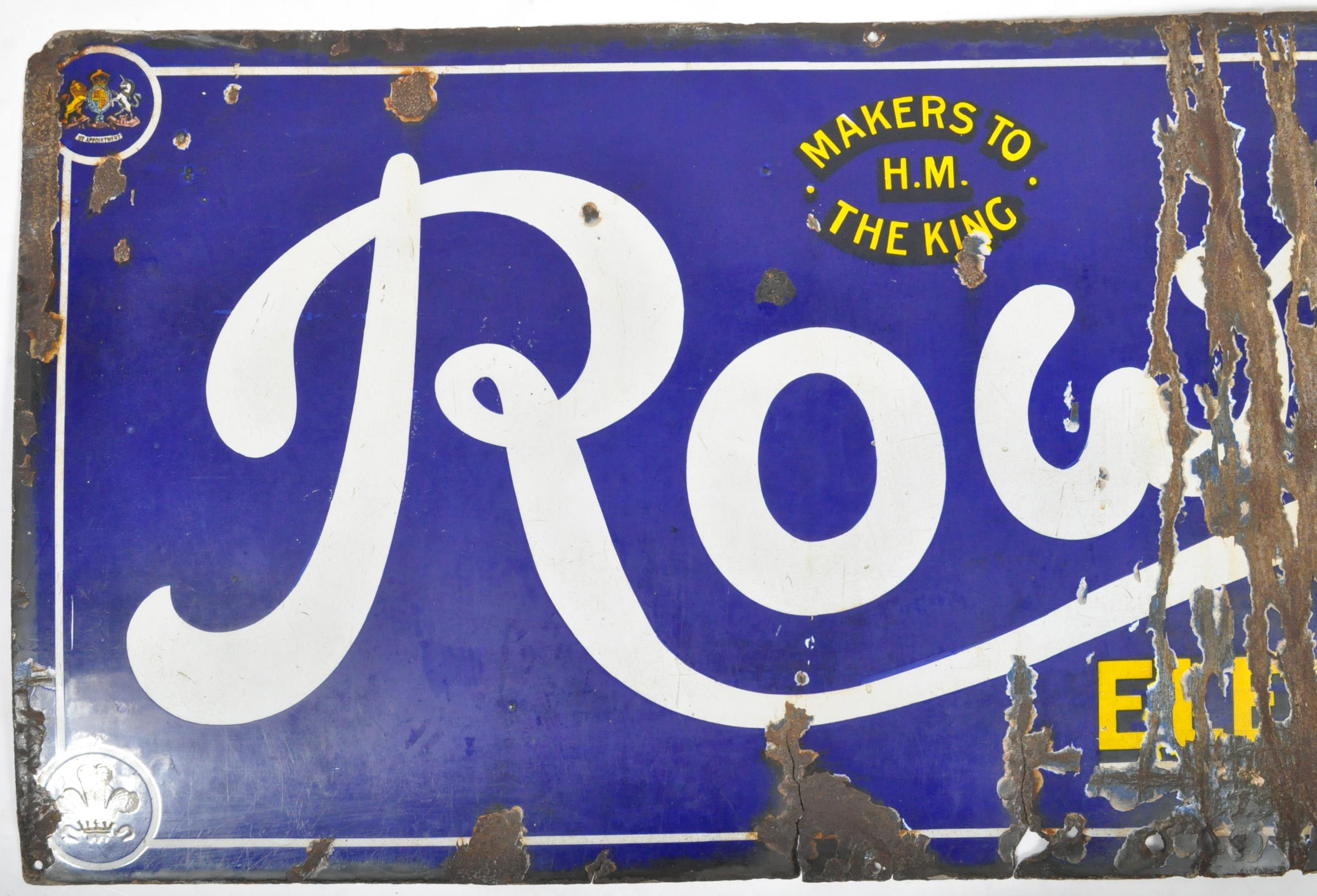 ROWNTREE'S VINTAGE ENAMEL WORKED PORCELAIN SHOP SIGN - Image 2 of 4