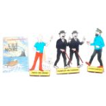 GROUP OF THREE TINTIN POINT OF SALE DISPLAY CUT-OUTS