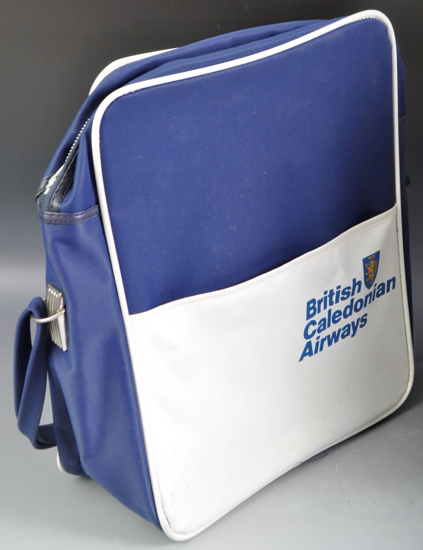 BRITISH AIRWAYS VINTAGE LEATHER ADVERTISING BAG AND ANOTHER - Image 6 of 9