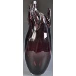 RETRO VINTAGE AMETHYST STUDIO ART GLASS VASE