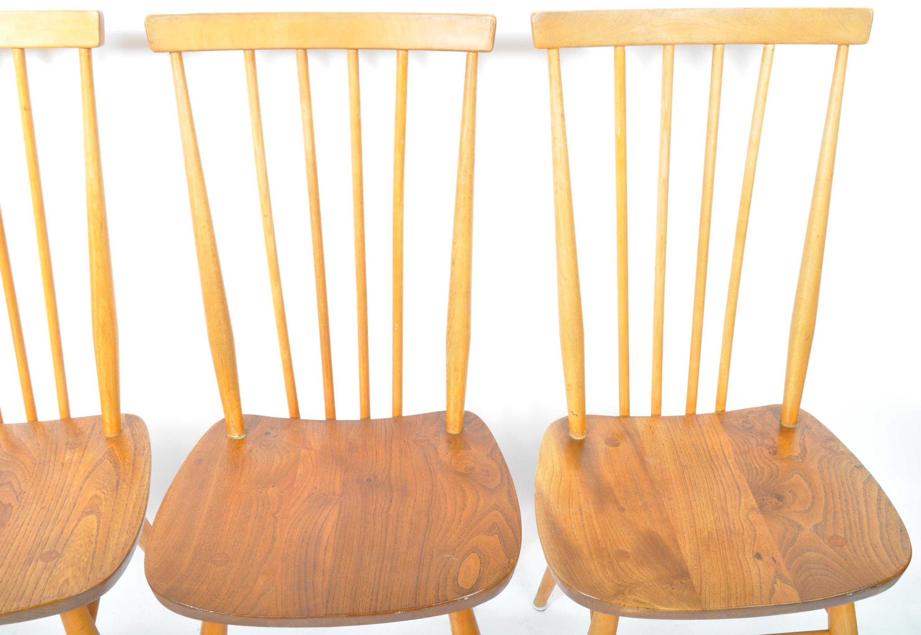 LUCIAN ERCOLANI ERCOL MODEL 608 SET OF FOUR CHAIRS - Image 4 of 6