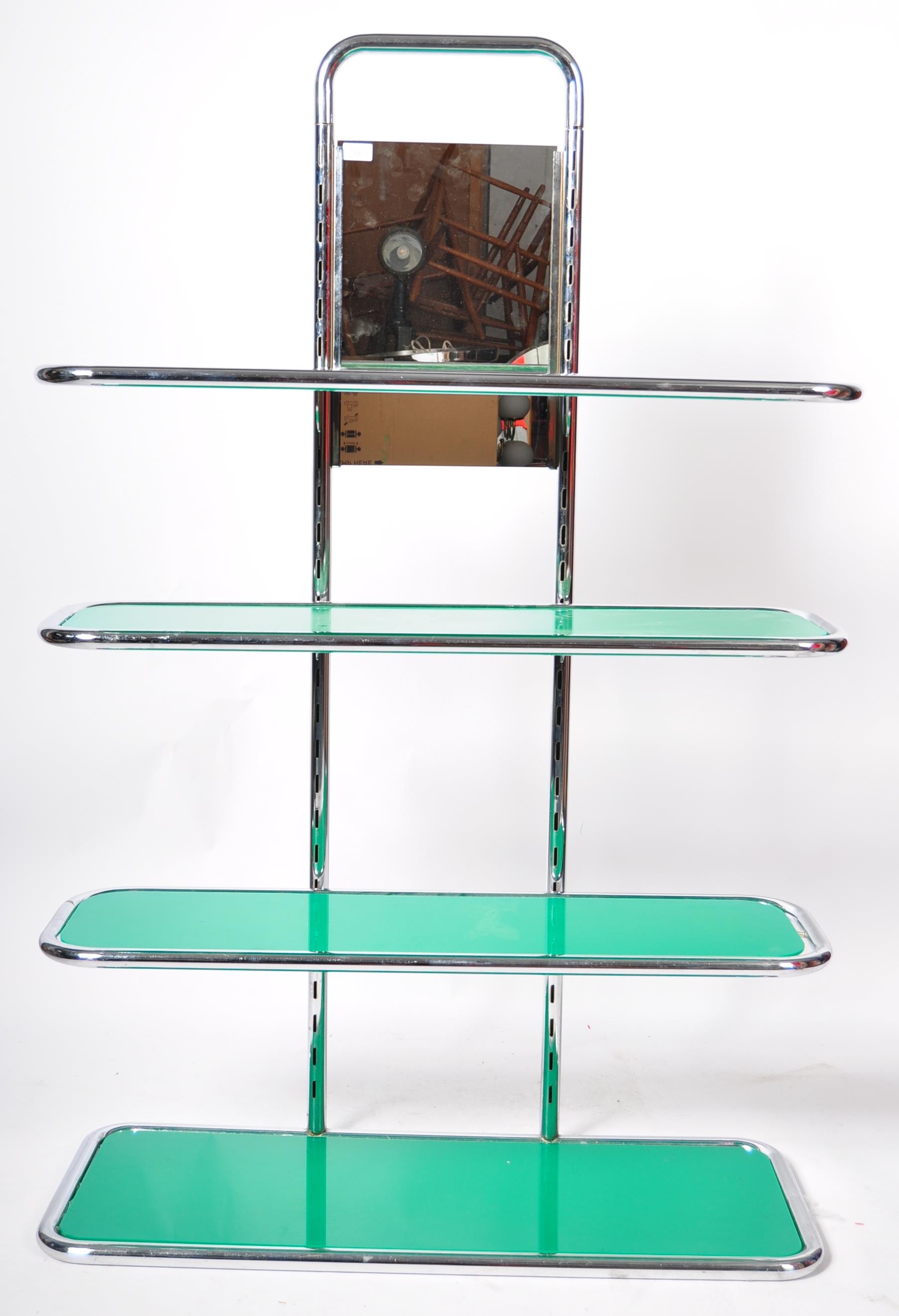 20TH CENTURY ART DECO CHROME SHOP DISPLAY STAND / SHELVING UNIT - Image 2 of 5