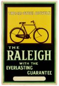 RALEIGH - THE ALL-STEEL BICYCLE - ORIGINAL ADVERTI